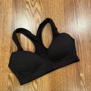 Pink - Black Sports Bra